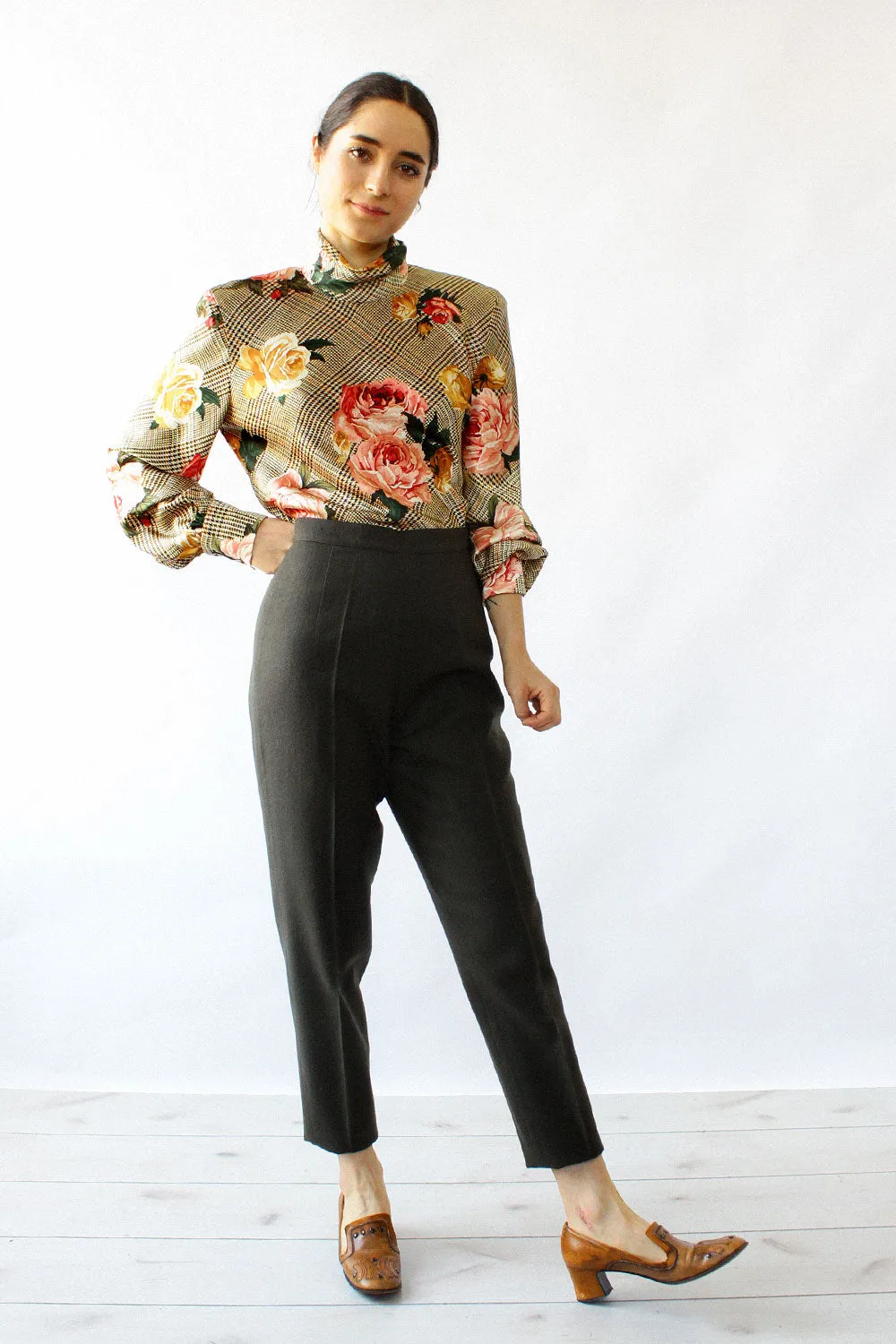 Anna Molinari Olive Wool Pants XS/S