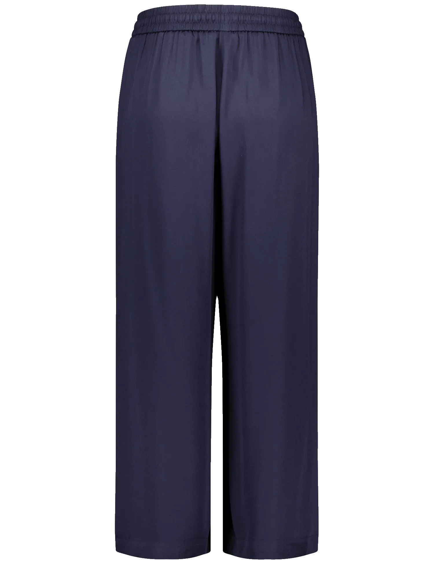Cropped Leisure Trousers - Navy