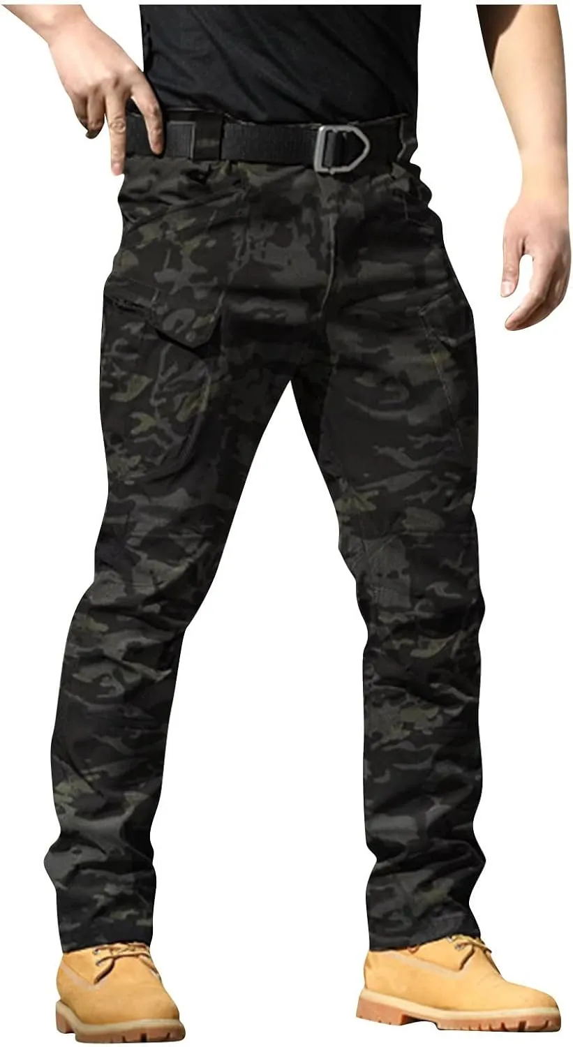 Mens Cargo Pants Classic Stretch Lightweight Hunting Work Pants Comfort Regular Resistant Travel Fishing Hiking Pants