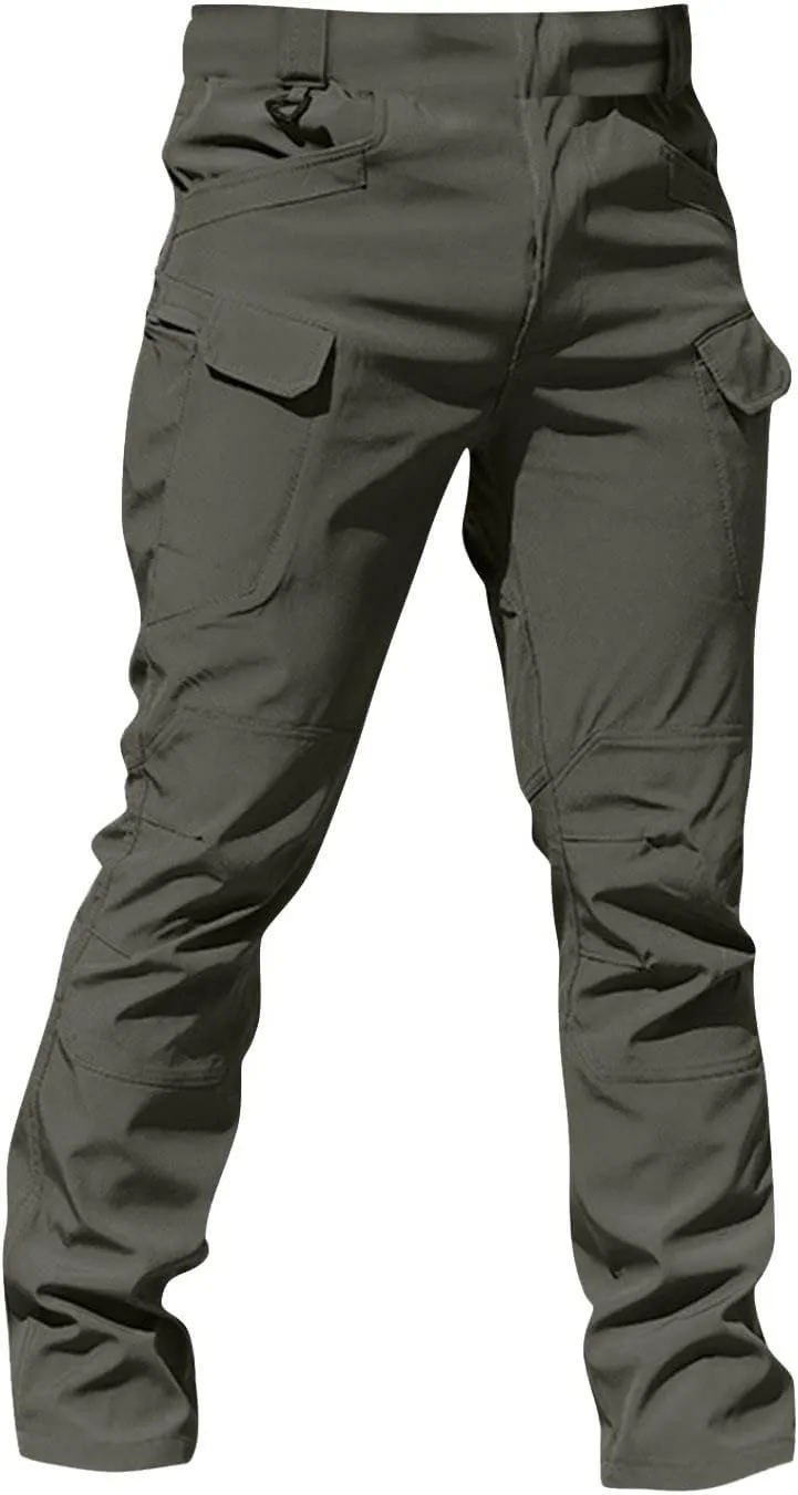 Mens Cargo Pants Classic Stretch Lightweight Hunting Work Pants Comfort Regular Resistant Travel Fishing Hiking Pants