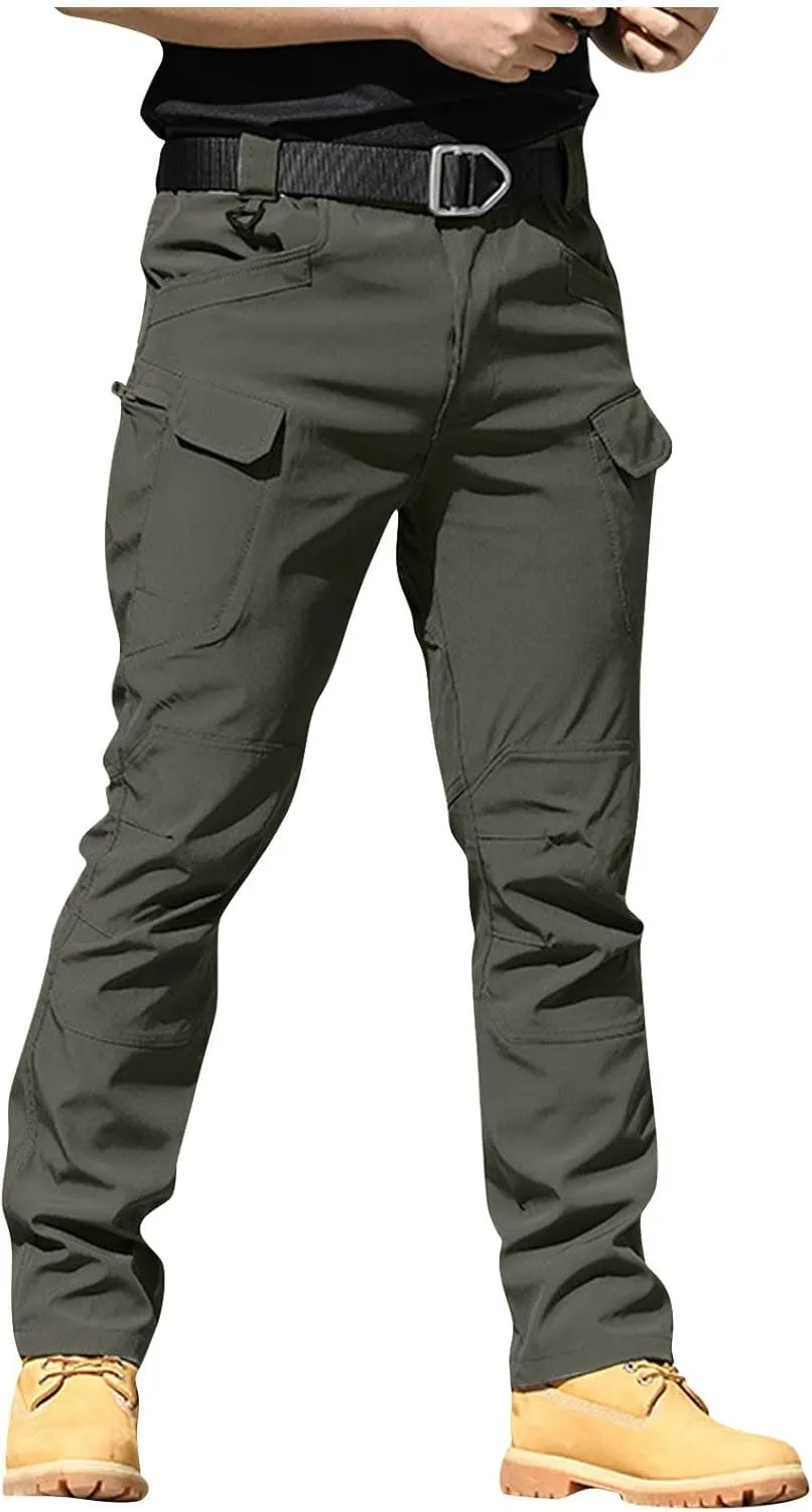 Mens Cargo Pants Classic Stretch Lightweight Hunting Work Pants Comfort Regular Resistant Travel Fishing Hiking Pants